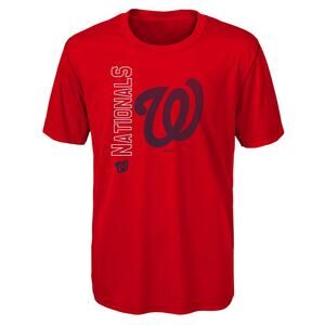 Gen2 Youth Washington Nationals Red Double Header T-Shirt, Kids, Large NWT